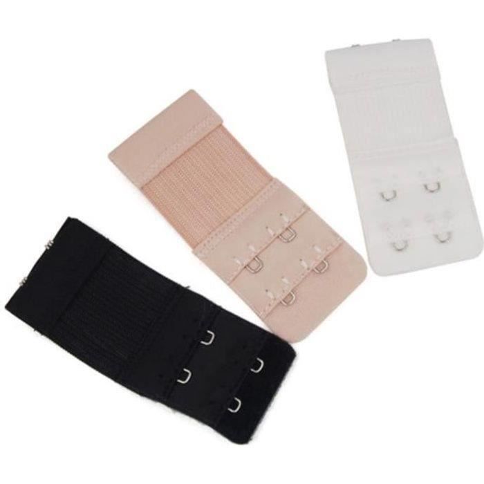 Lot De 3 Rallonges Pour Soutien-gorge Noir - 5 Crochets - Taille Unique