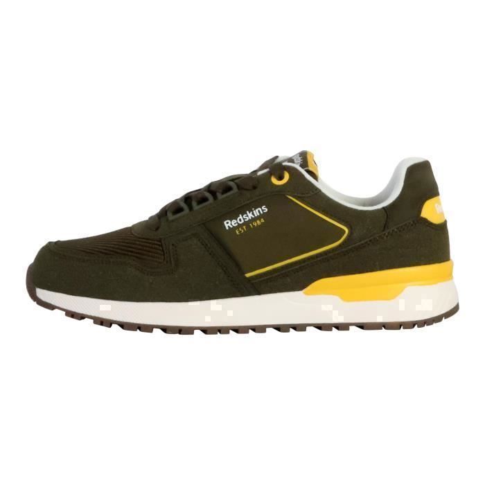 Redskins Basket à Lacets Redskins Brams - Kaki-Jaune