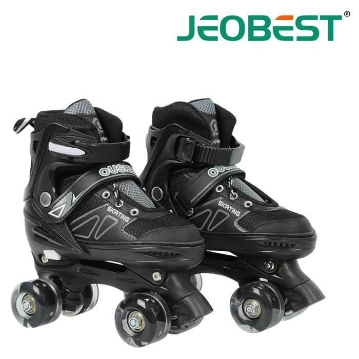 Patins à Roulettes 4 En 1 Réglables Enfants - Avec LEDs Et Roulements ABEC7