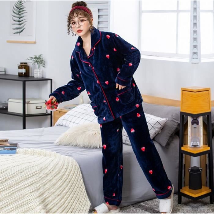 ensemble pyjama velours femme