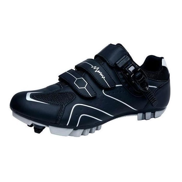 Chaussures Vélo Route et VTT Homme JINDING 568 - Respirantes et résistantes à l'abrasion - Gris