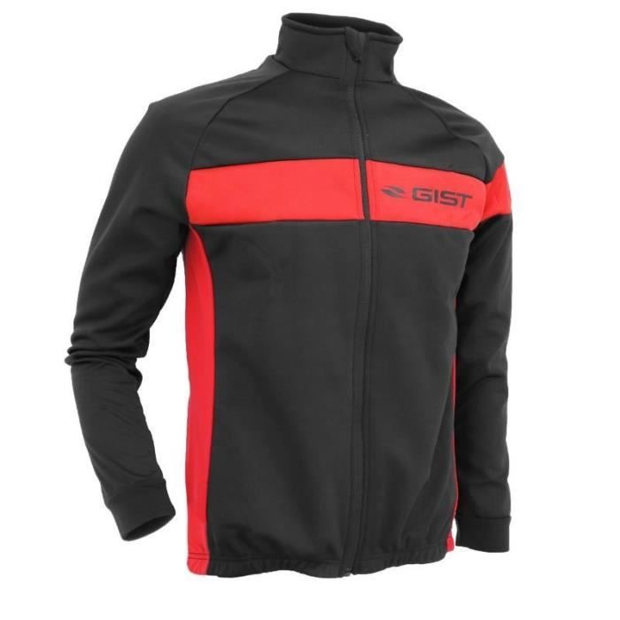Veste Hiver - Gist Inside - Noir/Rouge - Adulte Homme - Route/VTT