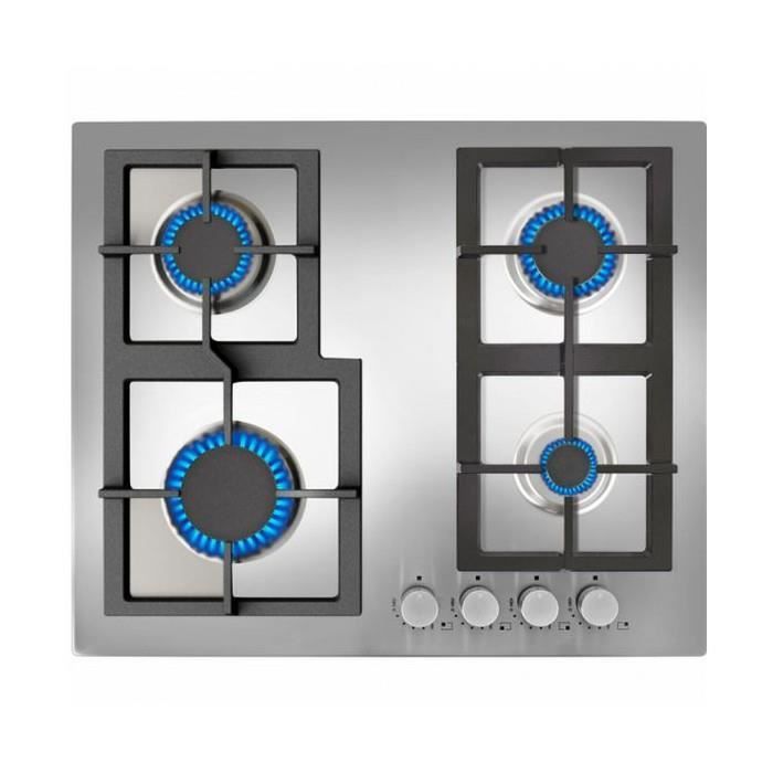 Plaques de cuisson admirable plaque au gaz teka 60 cm inox 60 cm inox