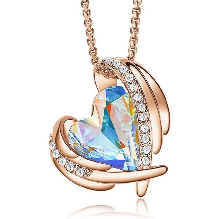 Collier 'Heart Of The Ocean' Inspiré Du Titanic - Pendentif Bleu Cristal Sur Chaîne Ajustable