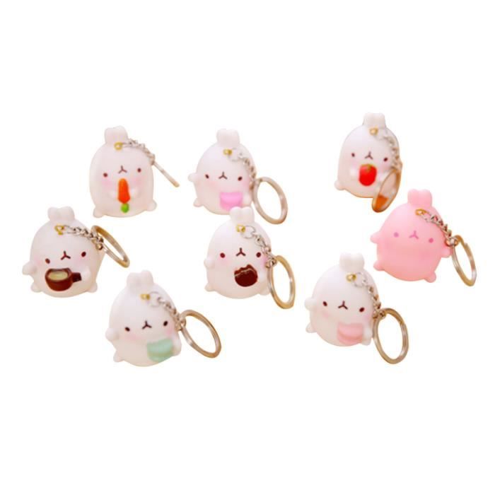 Porte-clés Lapin Peluche Mignon - 16 Cm, Boucle En O, Décoration Clés Ou Sac