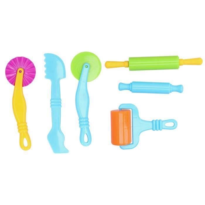 MXTIMWAN 24 Accessoires Pâte à Modeler – Moules, Rouleau, Formes – Set Enfant Multicolore – Dès 3 Ans