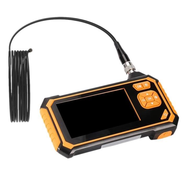 Endoscope Industriel avec Batterie 2600 Mah Cam/éra Inspection HD avec /Écran Num/érique de 4,3 Pouces 6 Lumi/ères LED Endoscope Num/érique de Serpent Taille : 2m