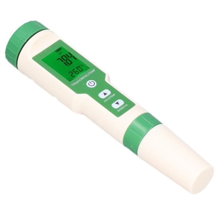 Testeur De PH Numérique Haute Précision - Pour Eau, Aquarium, Piscine - Avec Rétroéclairage