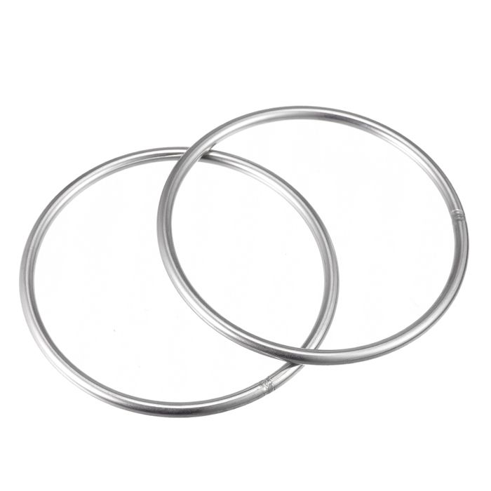 Lot 4 Anneaux Soudés Inox 304 – 30 Mm Extérieur, 5 Mm Épaisseur, Charge Lourde, Anti-Rouille