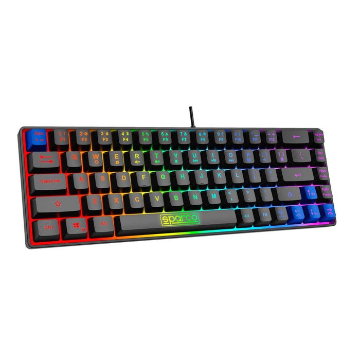 Sparco SPKEYBWIRED clavier Gaming USB QWERTY Anglais américain Neuf