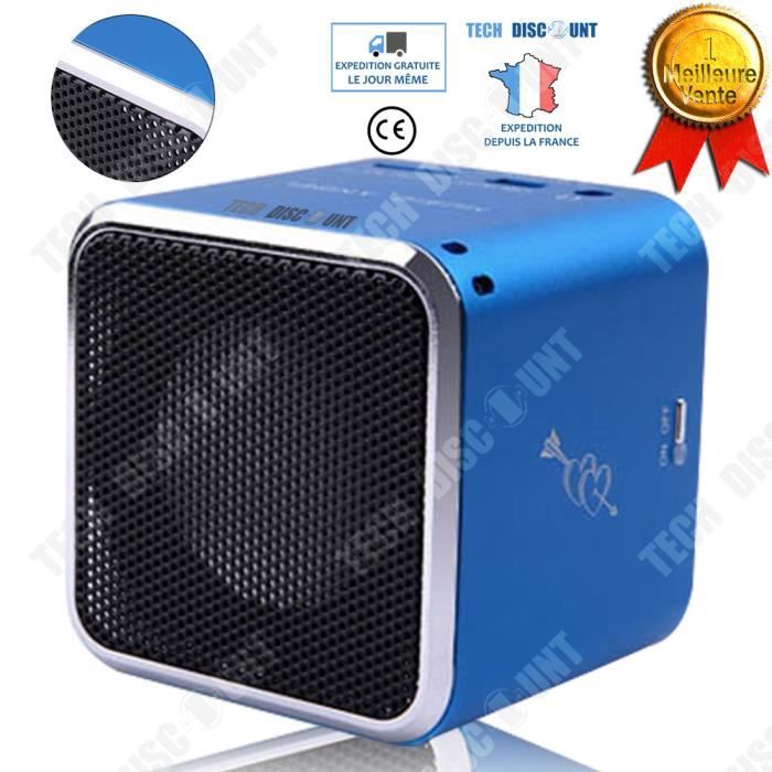 Mini Enceinte Bluetooth à Conduction Osseuse - Son Par Vibration, Radio FM, Micro, Pour Douche, Voyage, Camping