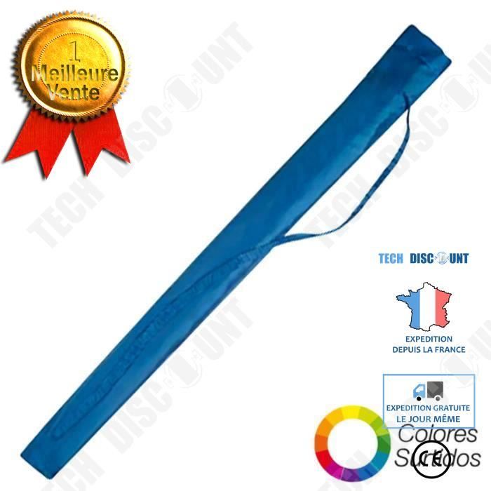 TD® Housse pour parasol de plage Bleu / Solide et Résistante / Protège Parasol /