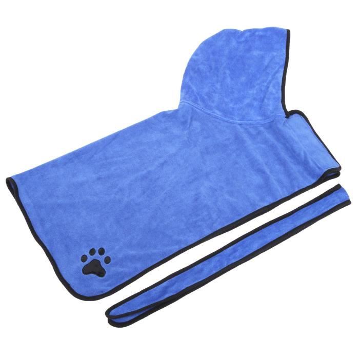 Serviette pour chien - Damier bleu main image 1