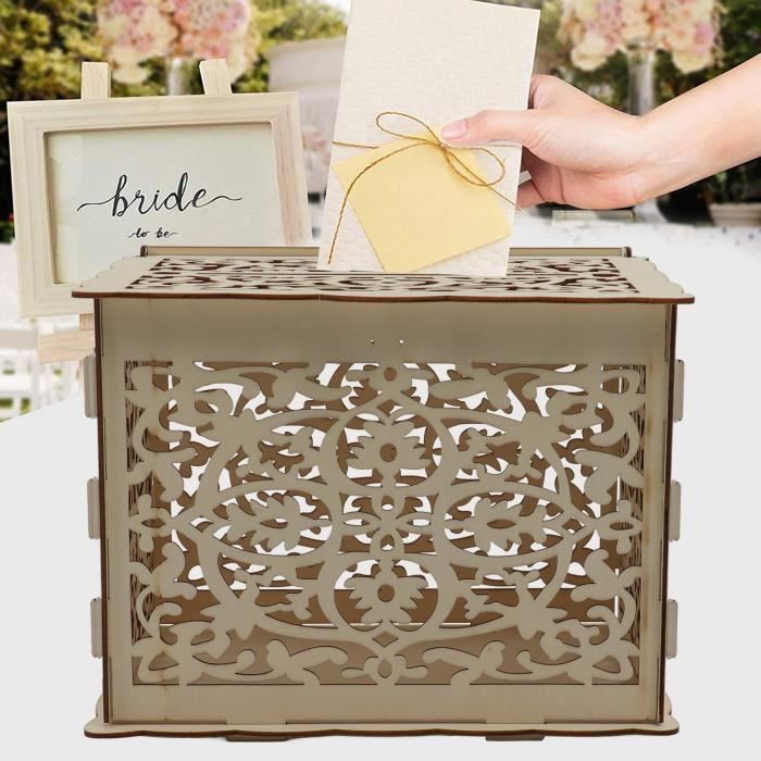 Boîte à Cartes De Mariage Design Geo Blush - Rangement élégant Pour Vos Cartes De Vœux