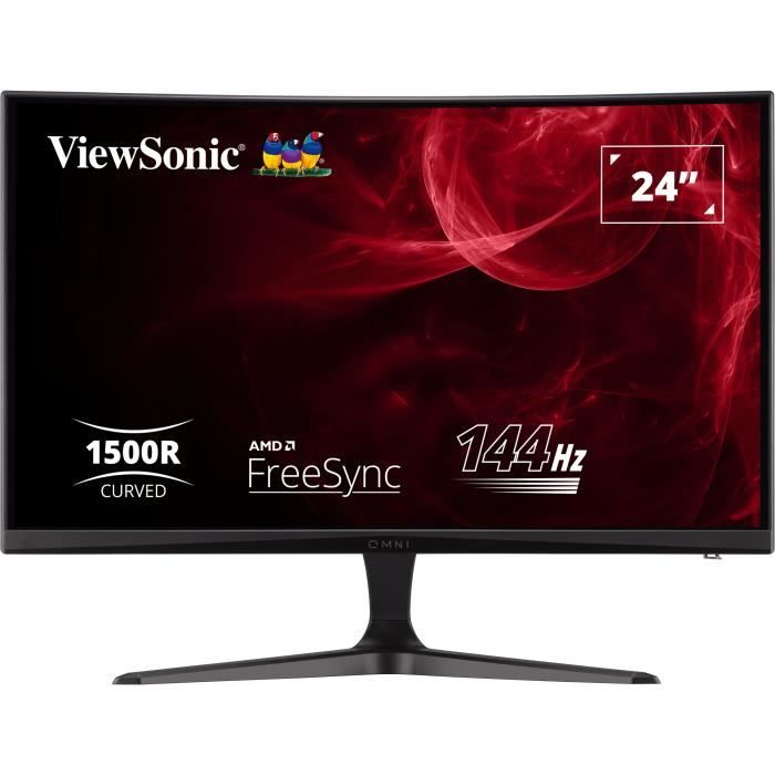 Ecran PC Gamer – VIEWSONIC – 24 – FHD – 165Hz – Dalle VA – 1ms – VX2418C