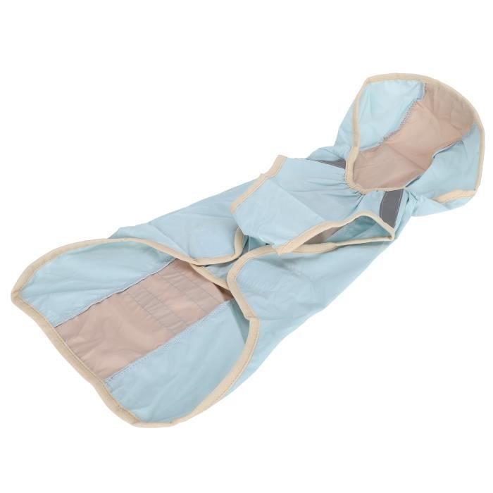 Comparer les prix de Imperméable pour chien réfléchissant léger et ajustable - VVIKIZY - Bleu - Polyester - Imperméable