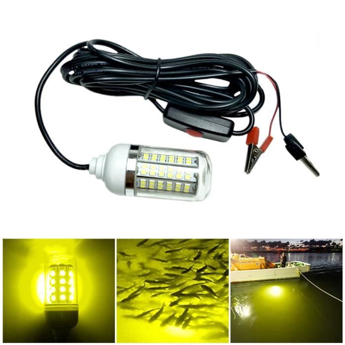Wzlight Lumière De Pêche De Projecteur 12v 1000m, 50W A Mené Le Projecteur Léger De Voiture De LED, Projecteur Portatif Lumineux Superbe, Approprié Au Camping, à La Voiture, à La Chasse