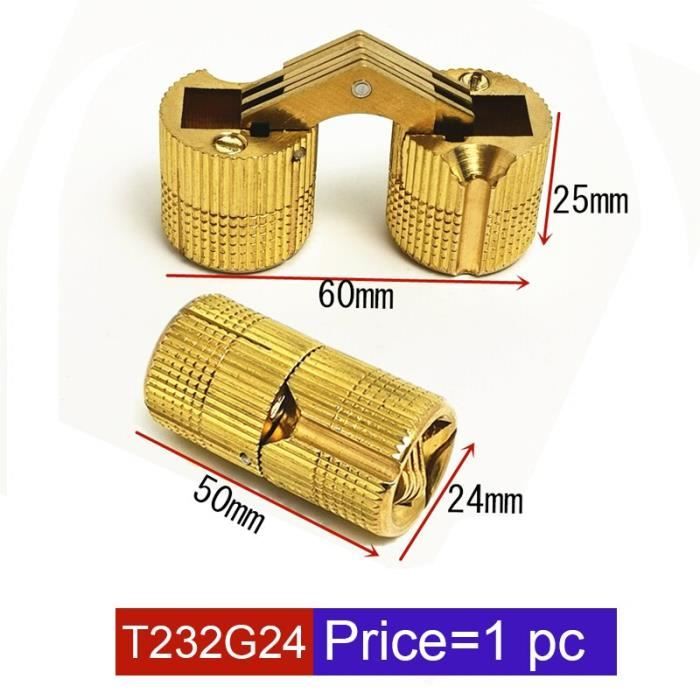 Lot De 6 Charnières à Cadènes En Laiton - 71 X 24 Mm - Neuves