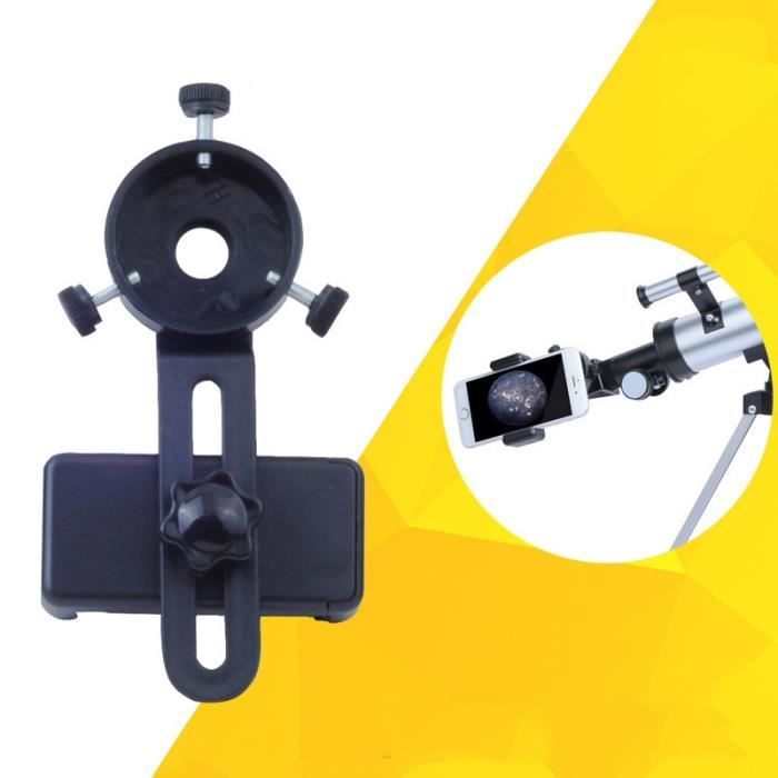 Support Téléphone Pour Télescope/jumelles/microscope - Adaptateur En Alliage Aluminium, Réglable, Compatible Oculaires 2.5-4.8 Cm