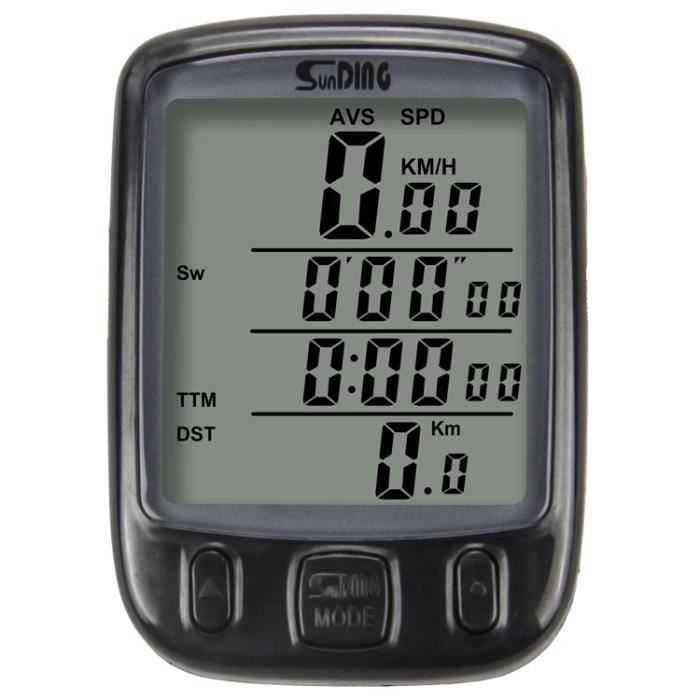 EXERCICE VÉLO COMPTEUR de vitesse avec affichage multifonction et longue durée EUR 23,71