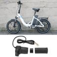 Drfeify accélérateur de vélo Accélérateur à demi-torsion 36V avec indicateur de batterie pour mini scooters électriques-1
