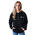 Sweatshirt à capuche zippé femme Project X Paris - noir/noir - L-1