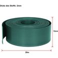 NAIZY 40m flexible - Bordure de pelouse jardin en plastique PP - Protection UV résistante aux intempéries, Vert-1