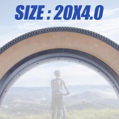 Pneu Fat Bike 20x4.0 Pouces - Caoutchouc Renforcé - Pour VTT, Neige Et Plage - Gonflage 36 PSI Max