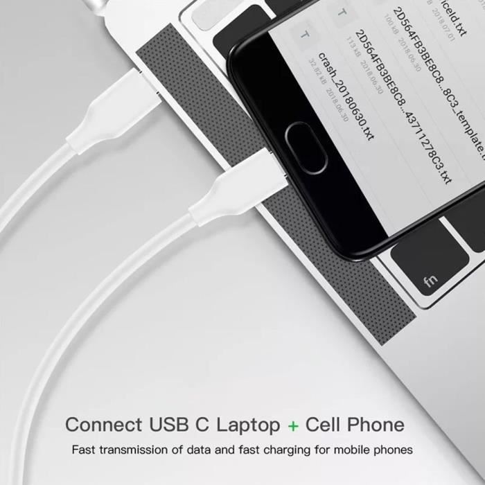 PH26Ⓡ Chargeur Rapide et puissant 3A + câble Type C compatible OPPO A16/ A74/ A54 5G/ A94 5G