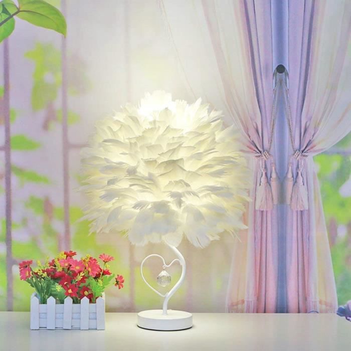 Lampe De Table LED En Forme De Coeur Lampe De Chevet Chambre Lampe Bois  Couleur Lumière Naturelle 12W - Cdiscount Maison