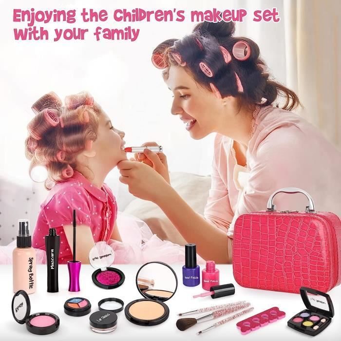 Maquillage Enfant Fille, Palette de Maquillage Enfant avec Coffret