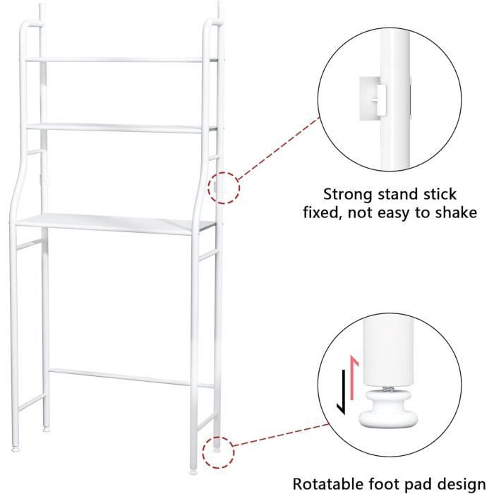 HUOLE étagère à épices Rotatif, Étagère de rangement multifonctionnelle, Rack de stockage noir