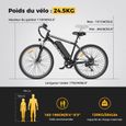 YOLOWAY Vélo électrique 27.5"-Batterie Amovible 519W -36V 12.5Ah-7 Vitesse-Vélo VTT électrique-Adulte - Noir-2