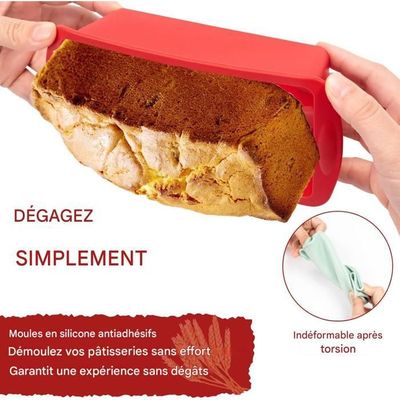Moule à pain de mie rond ou à toast 70 x 300 mm en acier inoxydable