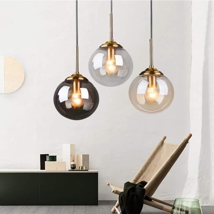COMELY 3 Lampes Suspension Luminaire Vintage Lustre Industriel en Bois Rétro Plafonnier Fleurs Design E27 Éclairage de Plafond pour Salon Chambre Cuisine (Blanc, Bois