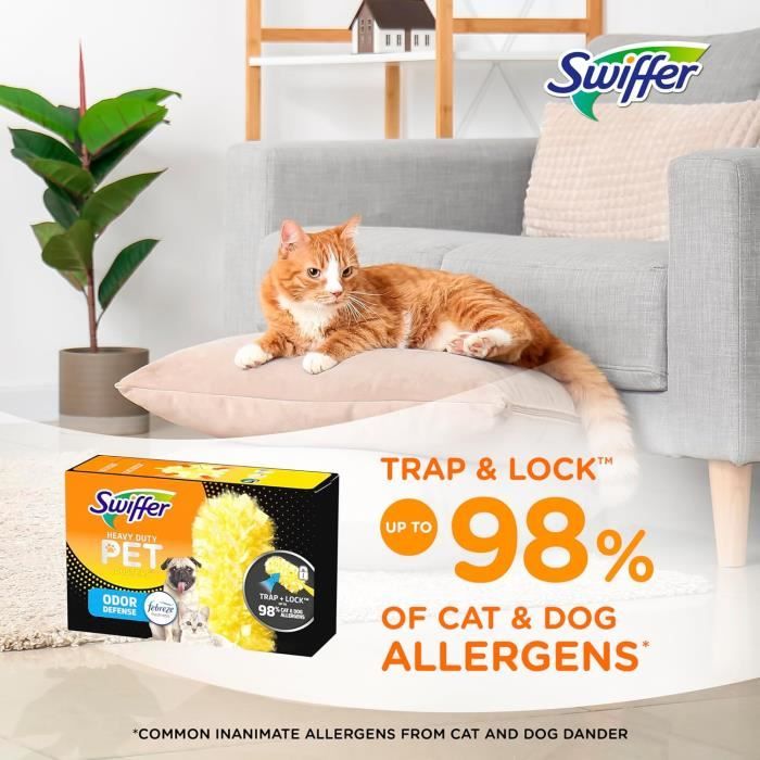 360 Dusters Lot de 6 recharges pour animal domestique Febreze Odor