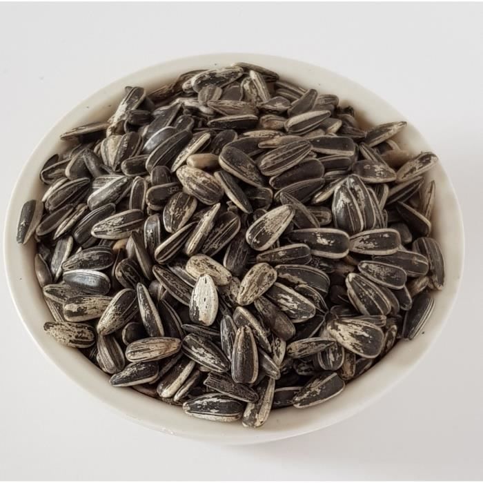 Seau de graines de tournesol noir 2 kgs pour oiseau de la nature