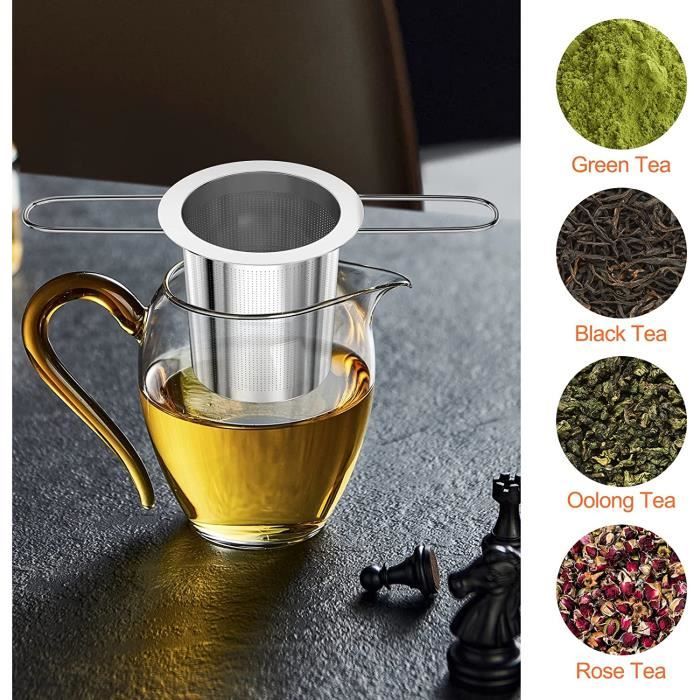 Infuseur à thé à long manche en acier inoxydable, théière, passoire à  épices, filtre à herbes, diffuseur de filtre, boule à thé - AliExpress