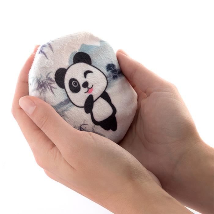 Chauffe main panda tout doux réutilisable mini bouillotte pour mains