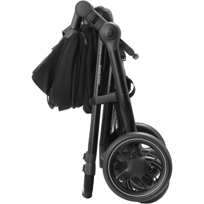 MAXI COSI Poussette 2 en 1 Zelia 3 nacelle integree 4 roues Essential Black