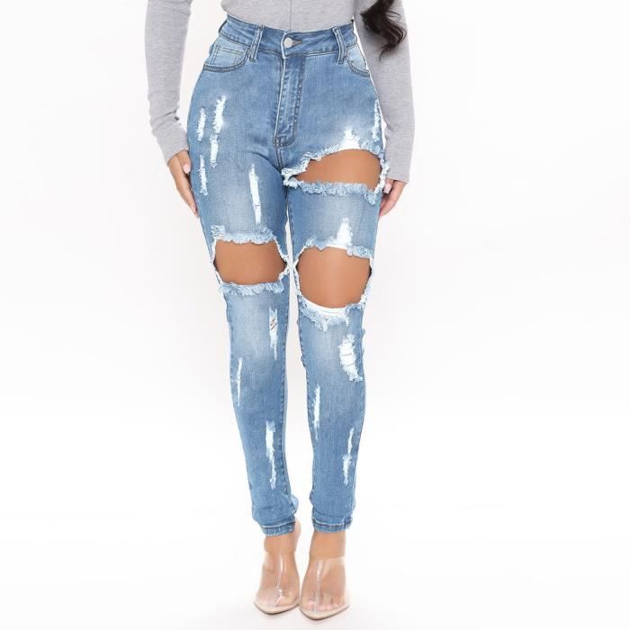 Pantalon a sales trou