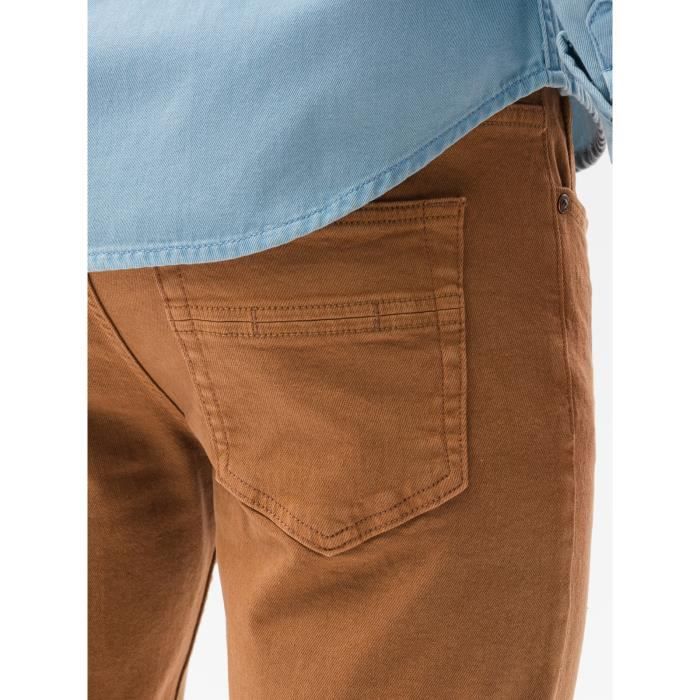 Pantalon long en jean Ombre Pour Homme Marron Marron