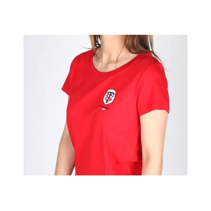 T SHIRT ROUGE FEMME TOULOUSAINE Cdiscount Sport