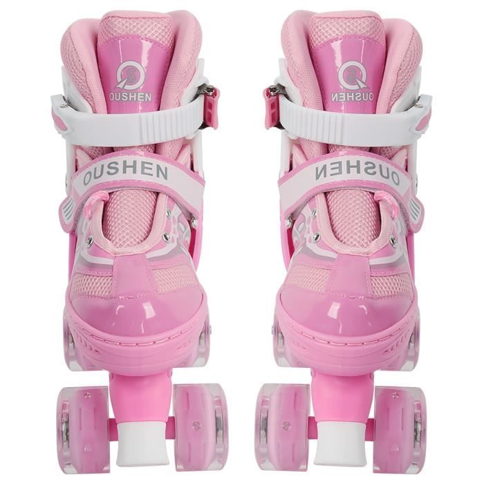 Patin à Roulette Roller Enfant HUOLE Réglable Rose - Protection Complète -  4 Roues Non Clignotantes - Achat / Vente Patin à Roulette Roller Enfant  HUOLE Réglable Rose - Protection Complète - 4 Roues Non Clignotantes -  Cdiscount