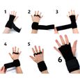 1 paire de gants d'entraînement en cuir noir d'haltérophilie pour gym hommes femmes sport   GANT DE CUISINE - MANIQUE-3