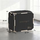 SPORTNOW Box Pliométrique 3 En 1 En Bois – Hauteurs 40,5/51/61cm, Antidérapant, Sans Coins, Capacité 120kg, Poignées Intégrées