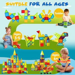 Jeu Magnétique 128 Pièces 128 Blocs De Construction Magnétiques Uiczdry - Jeu Montessori STEM - Pour Enfants 3 Ans Et Plus Cadeau éducatif 3 Ans Jeu Magnétique 128 Pièces 128 Blocs De Construction Magnétiques Uiczdry - Jeu Montessori STEM - Pour Enfants 3 Ans Et Plus Cadeau éducatif 3 Ans