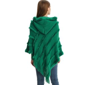 Poncho Châle Femme NLAND - Grande écharpe Hiver En Acrylique/polyester, Motif Tartan, Doux Et Chaud - 2