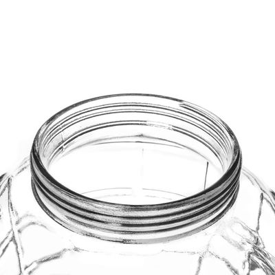 KADAX Bocal en verre, avec pinces, couvercle en plastique, en forme de ballon, pot de conservation pour concombres, imperméable à l'air, 3 l
