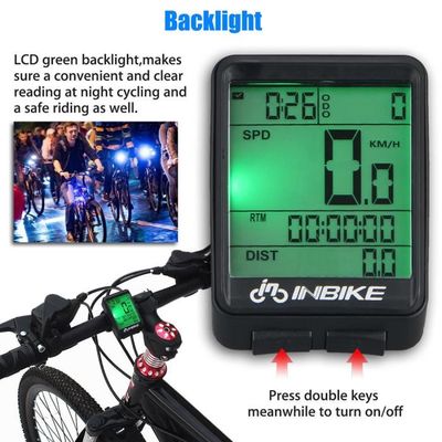 INBIKE Compteur sans fil impermeable a l eau de bicyclettes d